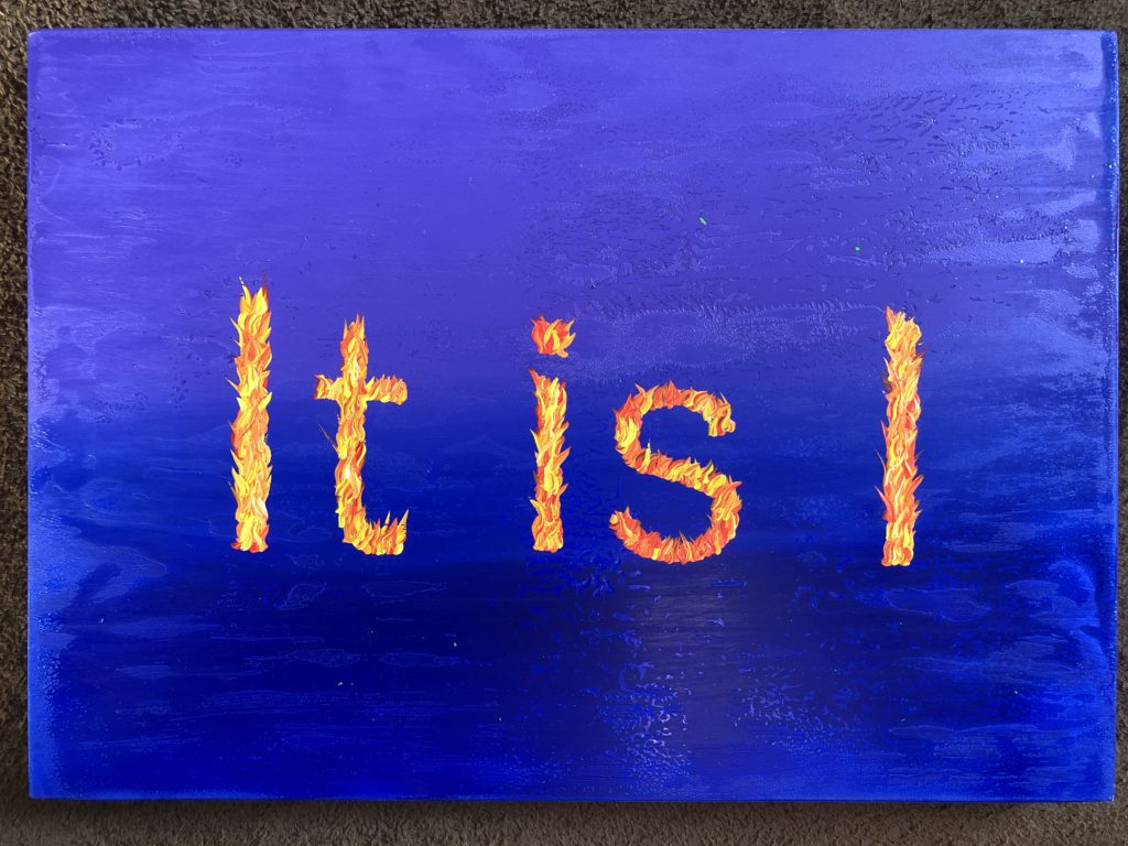 It is I artwork about self growth identity and responsibility